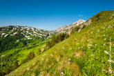 Красивое фото горного склона, горы Гузерипль и Оштен вдали